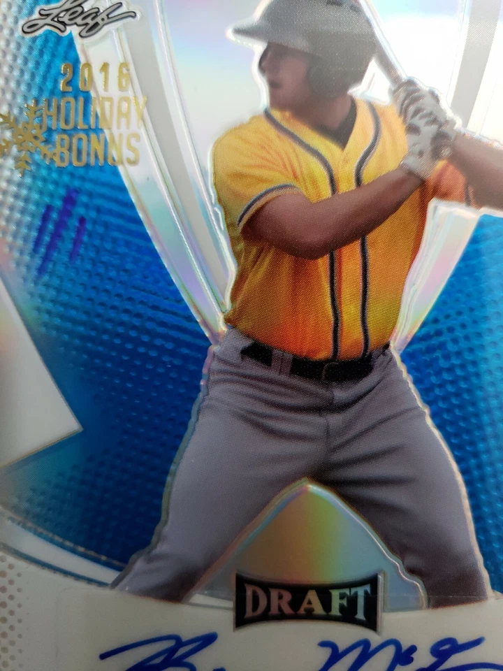 BILLY McKINNEY 2013 LEAF DRAFT 1 OF 1 2016 HOLIDAY BONUS - Image 2 of 3
