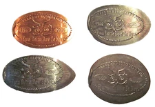 TEC 40 Year Anniversary Elongated Penny Nickel Dime & Quarter set Dottie Dow