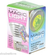 3w Color Changing Remote LED Light Bulb