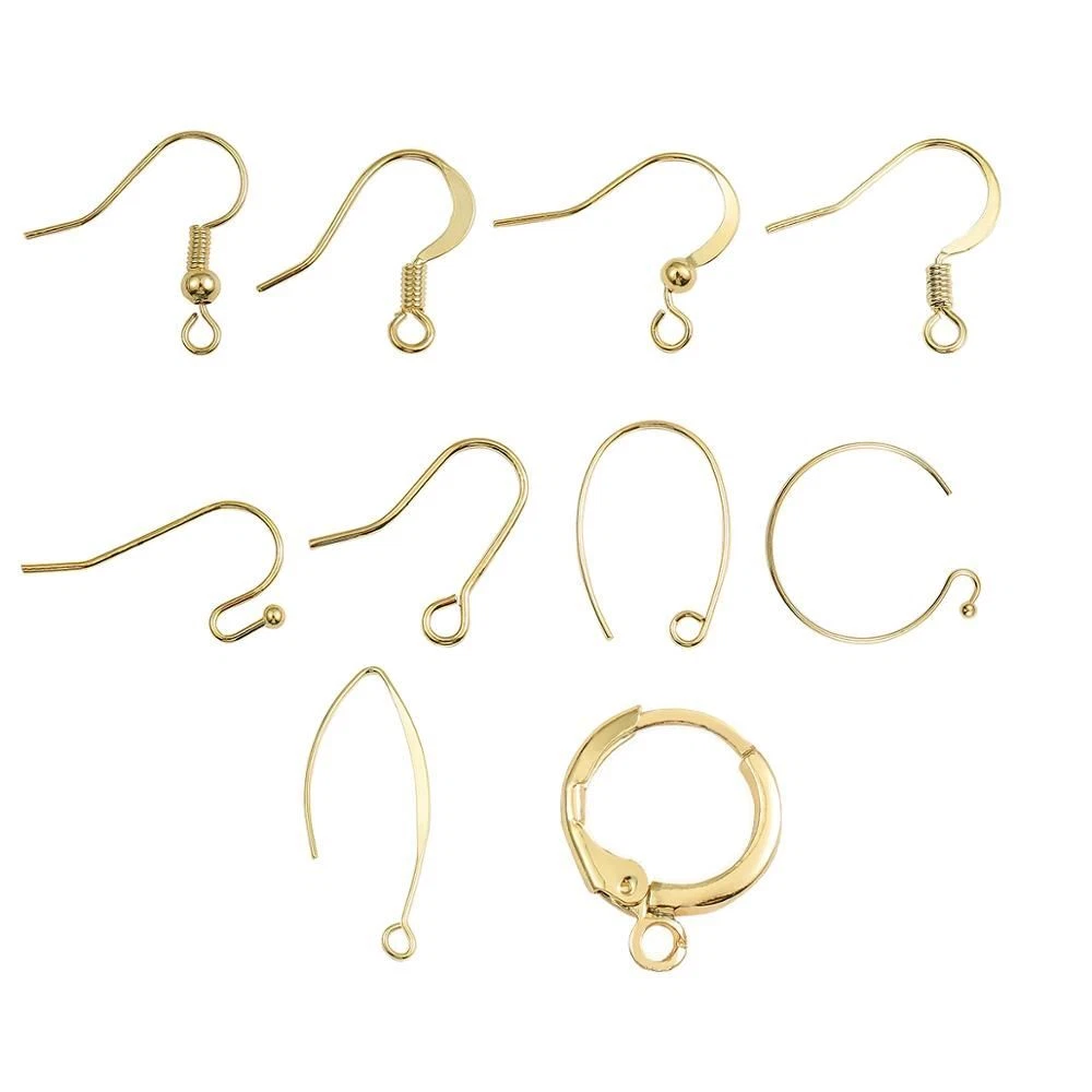 French Earrings Hook 10-20pcs Earring Settings Base Hoop Wire Jewelry  Making Kit