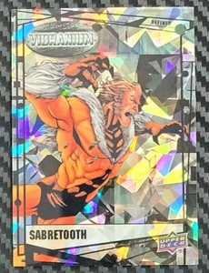 2015 MARVEL VIBRANIUM REFINED SABRETOOTH #D 57/99 CARD #11