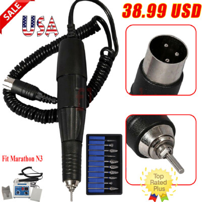 Dental Marathon Lab Electric Micromotor Motor Handpiece Polishing 35K RPM/Burs
