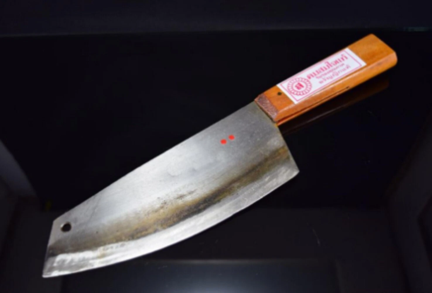 Vintage Utility Aranyik Kitchen Knife Carbon Steel Chef Cook Wood Handle 7.5inch