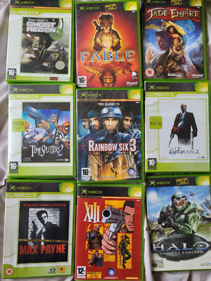 Video Game Best Action Xbox Games X Original Xbox Action Adventure Games  Halo Fable Jade