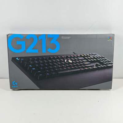 New Logitech G213 RGB Gaming Keyboard 920-009284