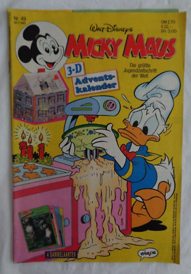 Micky Maus  Magazin Nr. 49 von 1992. Ohne Extra-Beigabe.