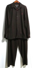 Vintage Stacy Adams Mens Suit 2 Piece Jacket Large Pants 34/34 Woven Stripes