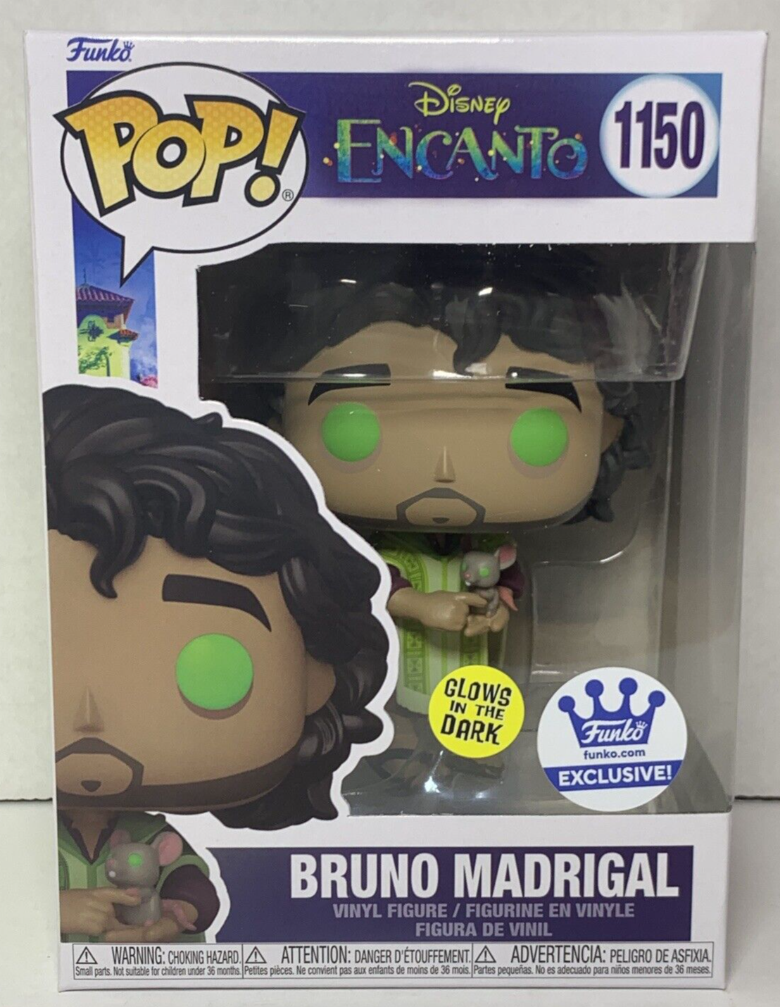 Funko POP! Disney Encanto #1150 Bruno Madrigal glow in the dark exclusive NEW