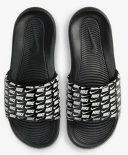 Men's Nike Victori One Printed Slide Athletic Sandals, CN9678 006 M Sizes Black/