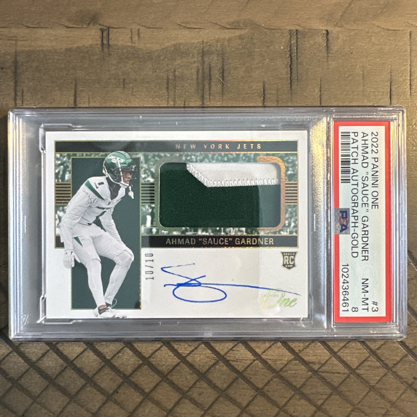 Sauce Gardner Panini One #3 Patch Autograph-Gold