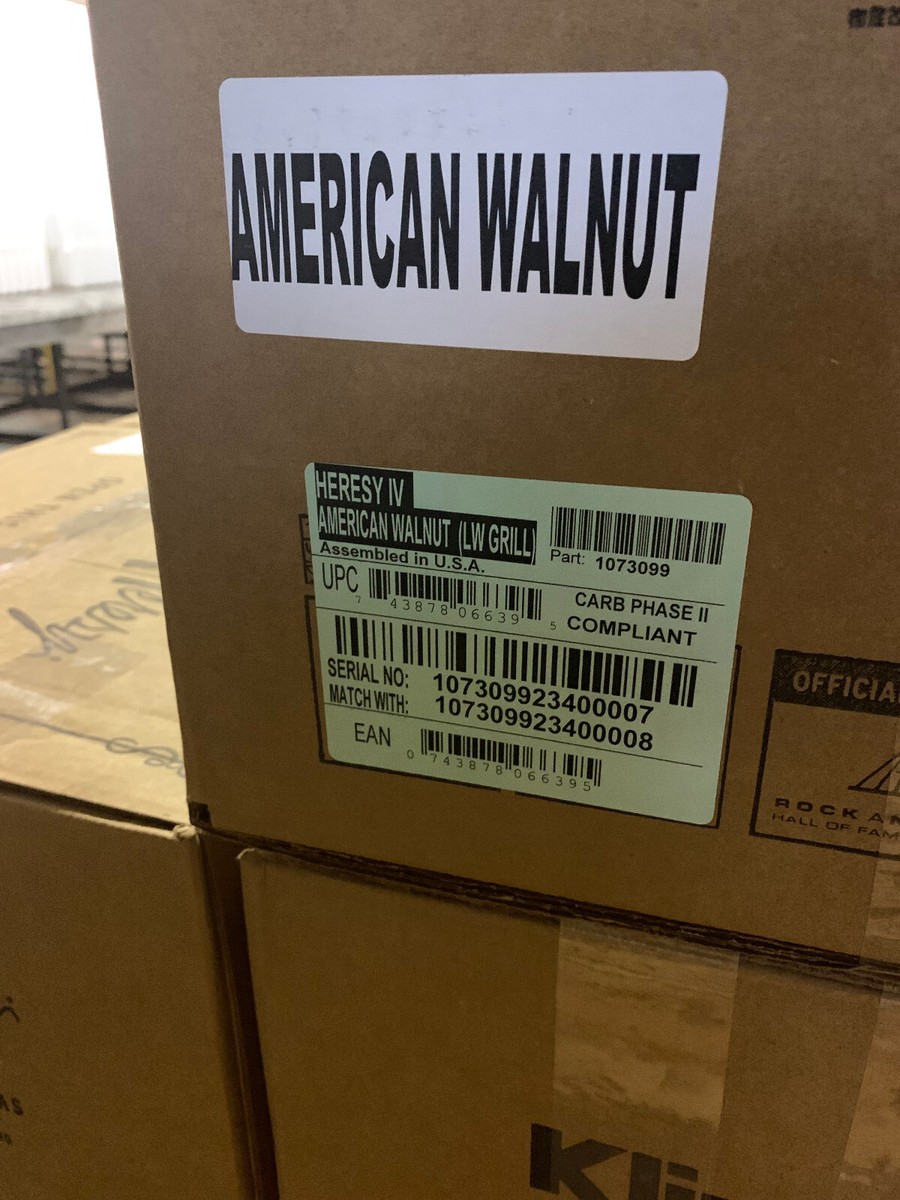 KLIPSCH HERESY IV American Walnut with Lamb's Wool Grill Pair | eBay