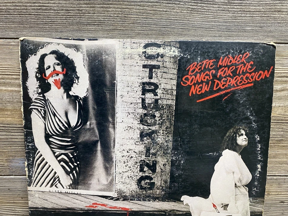 Vintage 1976 Bette Midler Songs for the New Depression Vinyl LP Atlantic Record - Image 2 of 4
