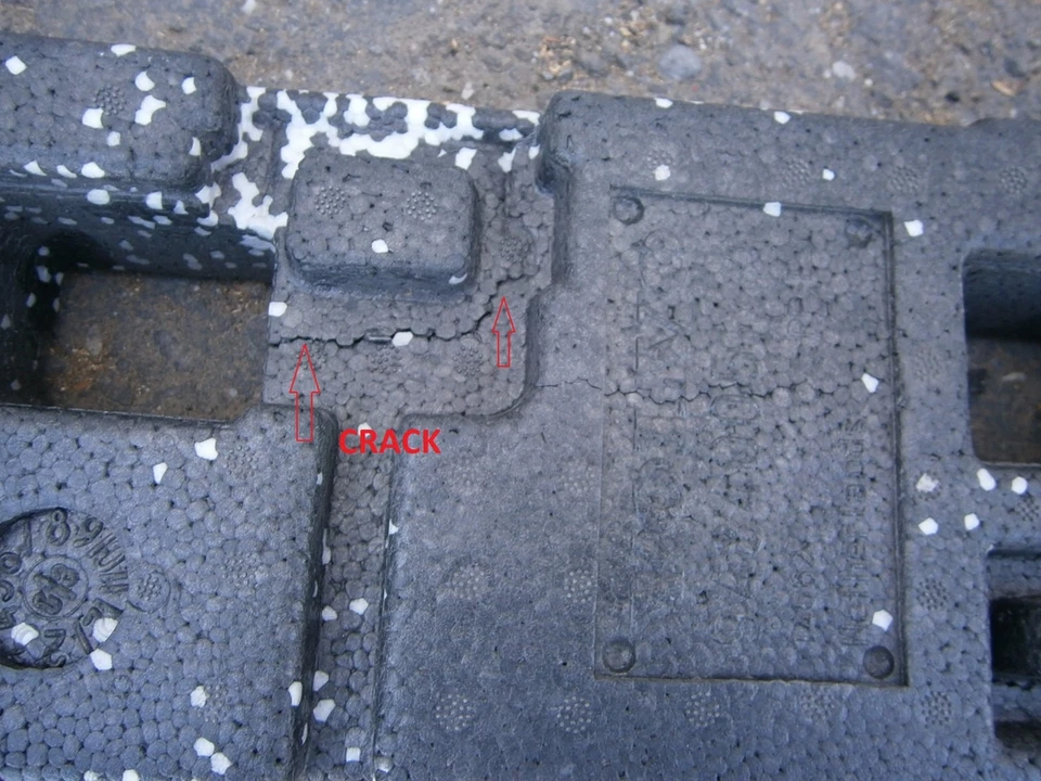 dp50872 Volvo S60 2001 2002 2003 2004 rear bumper foam impact absorber OEM - Изображение 4 из 4