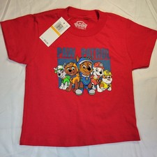 Paw Patrol Boys Size 3 Red Short Sleeve T-Shirt NWT 16.00 Nickelodeon New 