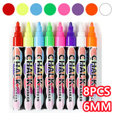 8 Colors Liquid Chalk Markers Pens Blackboard Black Signs Chalk Board LED Glass