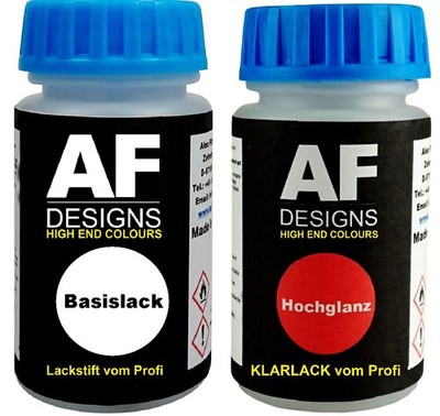 Lackstift BLAU TRANSIT LCS FÜR FORD EUROPA +2 Tupfer Klarlack Set Autolack Tupfl