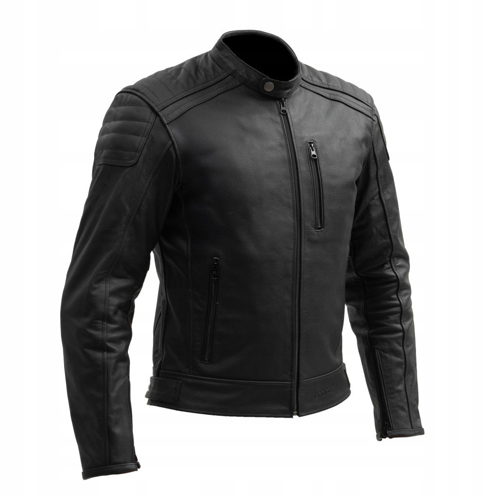 Giacca Moto Pelle Classic Broger Legend Uomo S-10XL foto 2