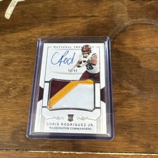 2023 Panini National Treasures Chris Rodriguez Jr. RPA /99 Three Colors