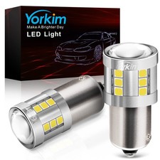 Yorkim 1156 LED Bulb White, 3000 Lumens 300 Super Brighter LED Reverse Lights,