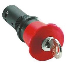 1pc ABB CE4K1-10R-02 E Stop Compact 40mm Red Key Release