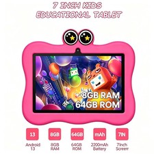 7inch Kids Tablet 8GB RAM  64GB ROM Android 13 WIFI Early education