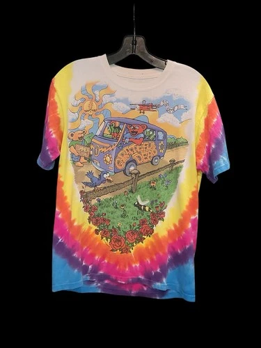 Grateful Dead Summer Tour Band Concert Tee Shir 1990s vintage concert t-shirt, vintage, size L, single stitch, B+ condition
