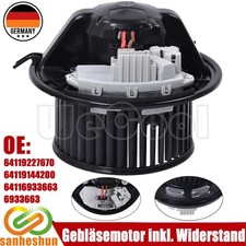 Gebl�semotor Innenraumgebl�se inkl. Widerstand BMW E81 E87E90 E91 E92 E93 X1 X3