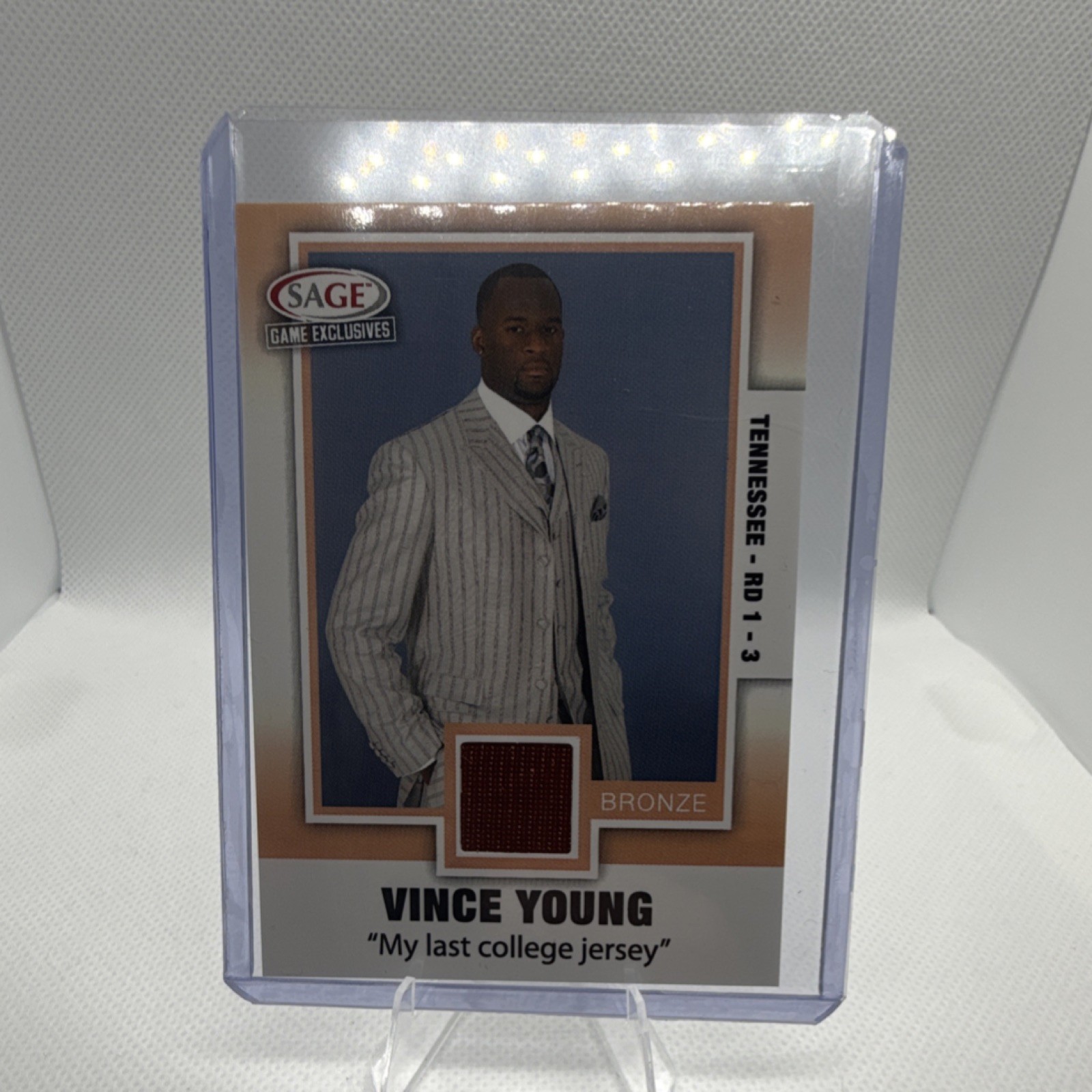SAGE 2006 Game Exclusives Vince Young Bronze Jersey VY 6 Texas Longhorns