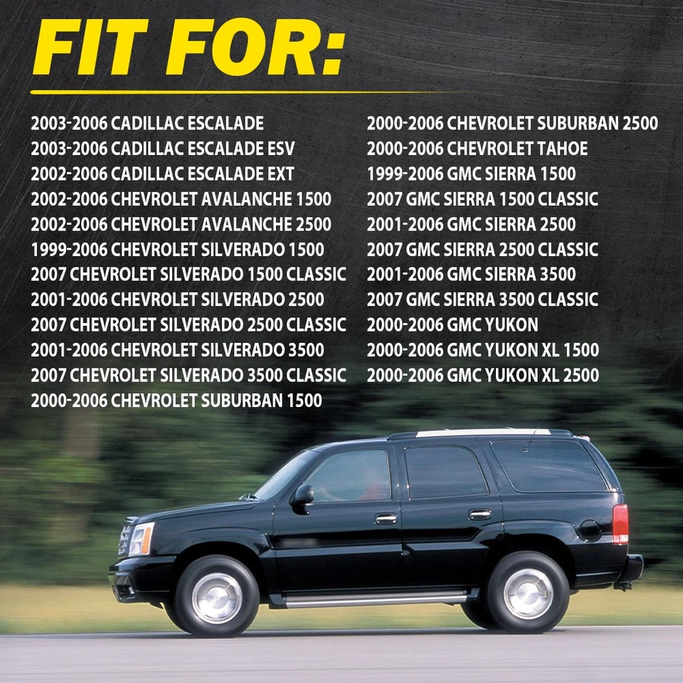 NEW Front Door Outside Set No Handles Chrome Fit Keyhole 99-06 Silverado Sierra Foto 2 de 4