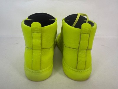 Balenciaga Arena High Top Sneakers Neon Yellow Size:11 | eBay