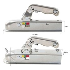 Attelage de remorquage 50 mm coupleur pour remorques non freinées poids max 750