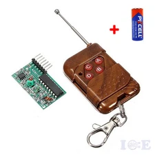 DIY 4CH IC 2262/2272 Key 315MHZ Wireless Remote Control Receiver Module Battery