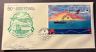 Palau #94 50th anniversary of the China Clipper souvenir sheet FDC, #224 of 400