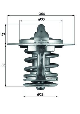 MAHLE TX 84 77 Thermostat, coolant for MITSUBISHI