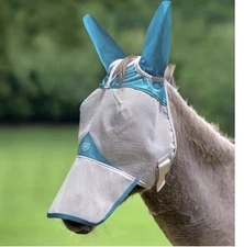 Harrison Howard Medium Horse/ Arab Fly Mask Sky Blue
