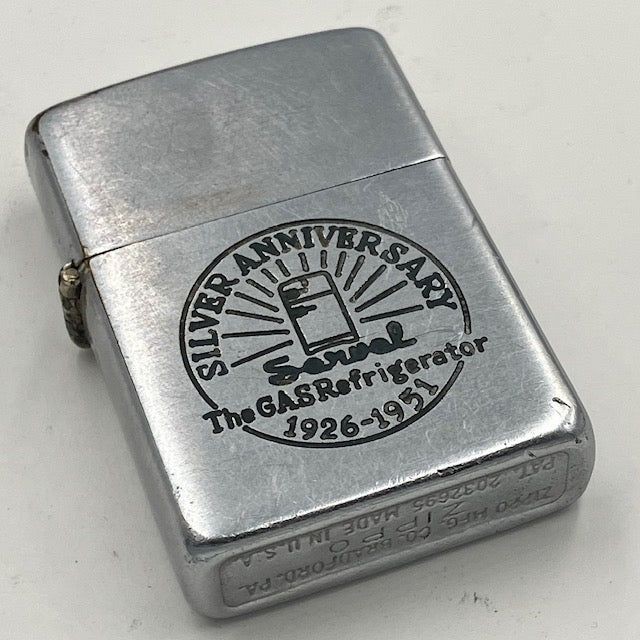 ZIPPO Vintage 1949-1951 Nickel Silver Insert Servel Refrigerator