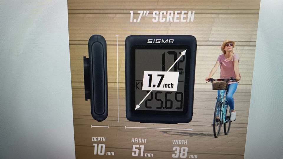 SW-0223 Sigma BC 5.0 WL,WIRED Fahrradcomputer mit 5 Funktionen,schwarz B-WARE - Bild 3 von 4