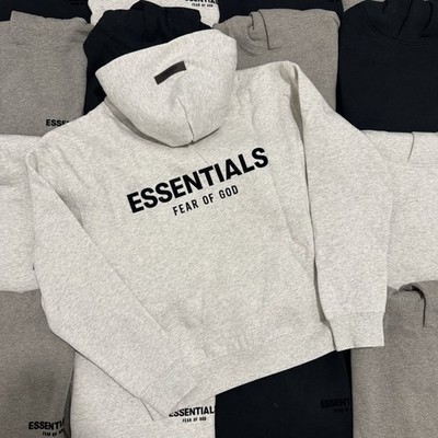 Fear of Gods Essentials Men's Light Oatmeal Hoodie size Xtra Small