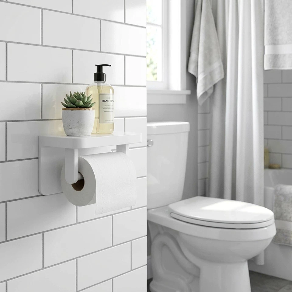 2 PCS en plastique Toilette Toilette Rouleaux de tissu Boîte de tissu Core - Photo 2/4