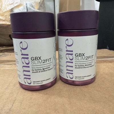 Amare Ever Balance & GBX Slim2Fit Combo Weight Loss Hormone Support 120 Caps NEW