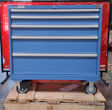 Lista 5 Drawer Steel Tool Roller Cabinet 40-14 Wide Xshs07500505mbb