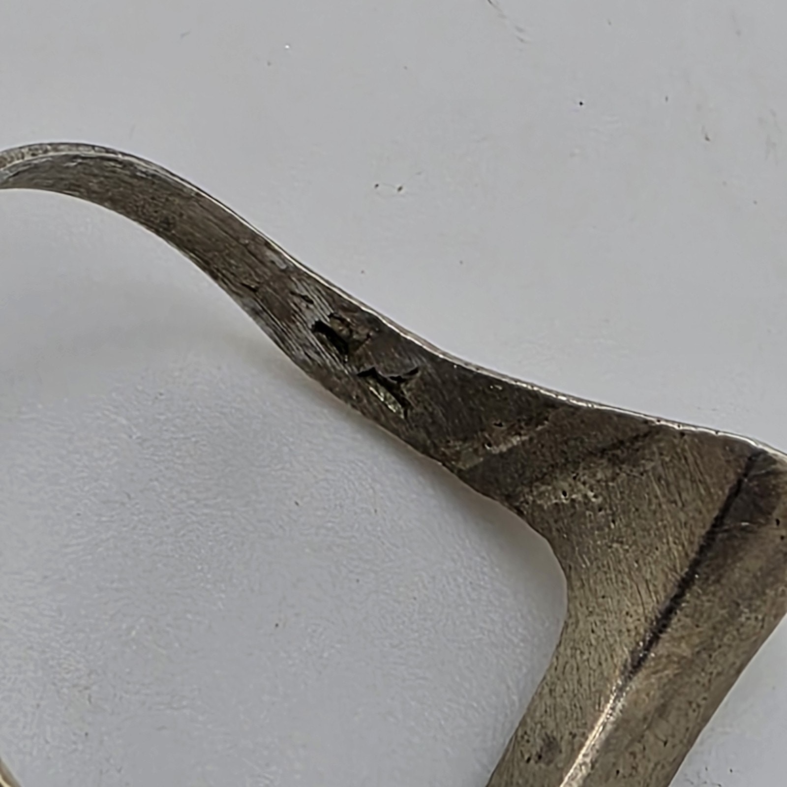 Sterling Silver Ring Solid 925 Chevron Vintage Pa… - image 7