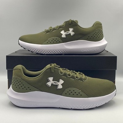 Under Armour Charged Surge 4 Wide 4E Shoes Green Men's Size 11 3028249-300