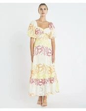 English Factory Women's Maxi  Dress With Colorful Embroidery  Size M