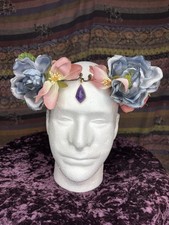 Handmade Artificial Flower Crown - Perfect for Weddings and Renaissance Fairs