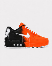 Custom Nike Air Max 90 - Orange Fade White Dr...