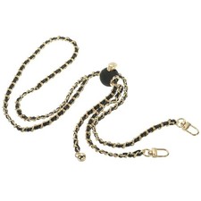 55 Inch Purse Chain Strap, Adjustable Handbag Chains for Bags, Light Gold/Black