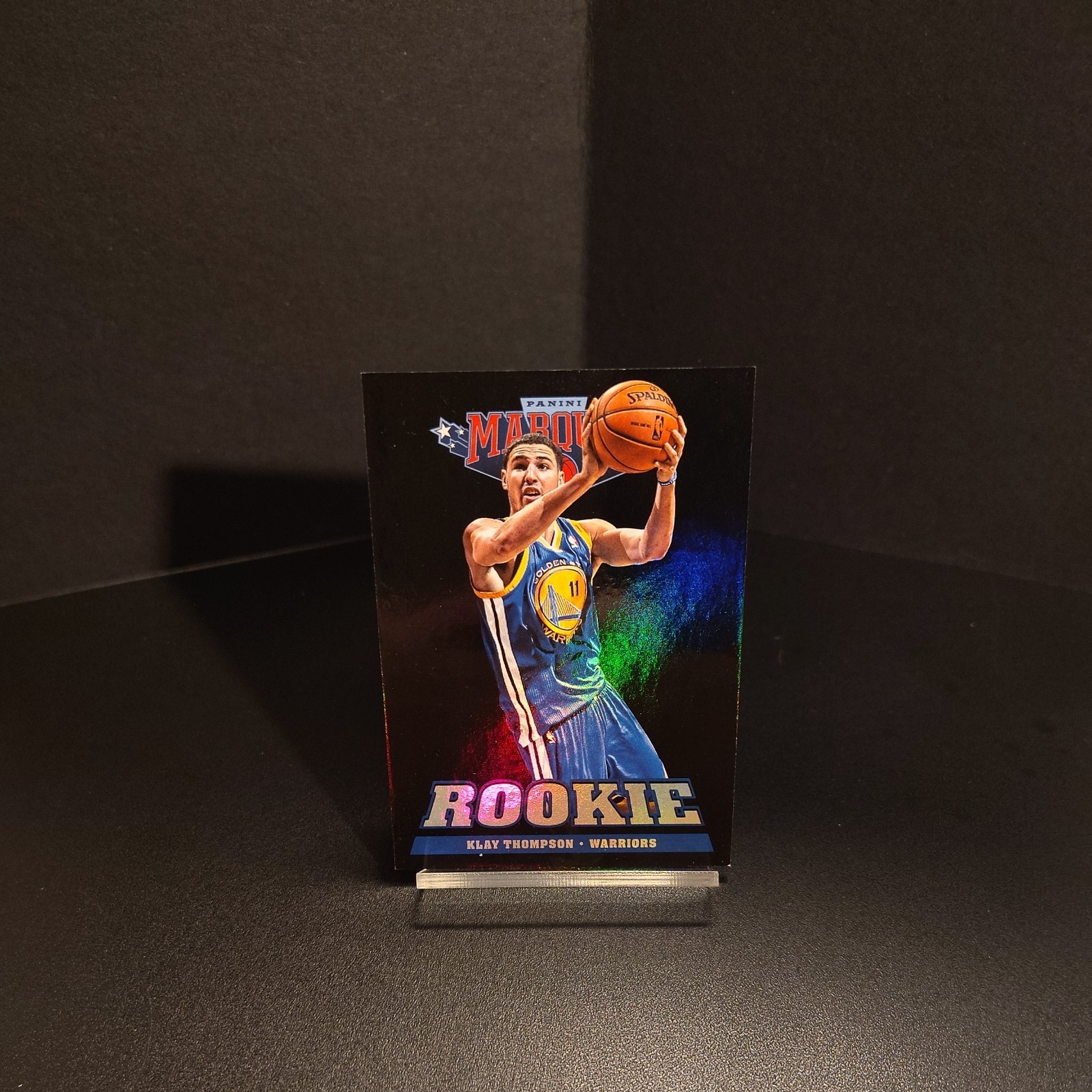KLAY THOMPSON 2012-13 Panini Marquee Rookie RC #243 BLACK HOLOBOARD SP Warriors