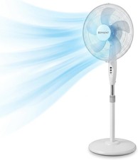 16 Inch Pedestal Fan Round Base 3 Speed Oscillating Adjustable Stand Fan