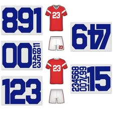 34 Pieces Iron on Numbers T-Shirt, 8 Inch 2 Inch Heat Transfer Iron on Numb...